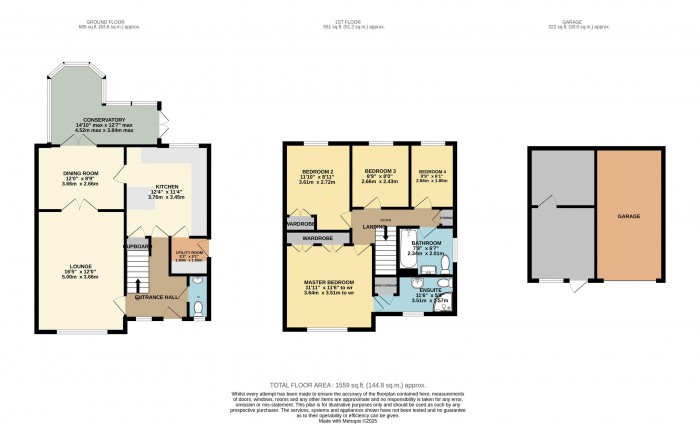 Floorplan for Bakewell Mews, North Hykeham, Lincoln