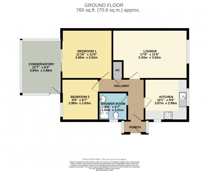 Floorplan for Bottesford Close, Lincoln