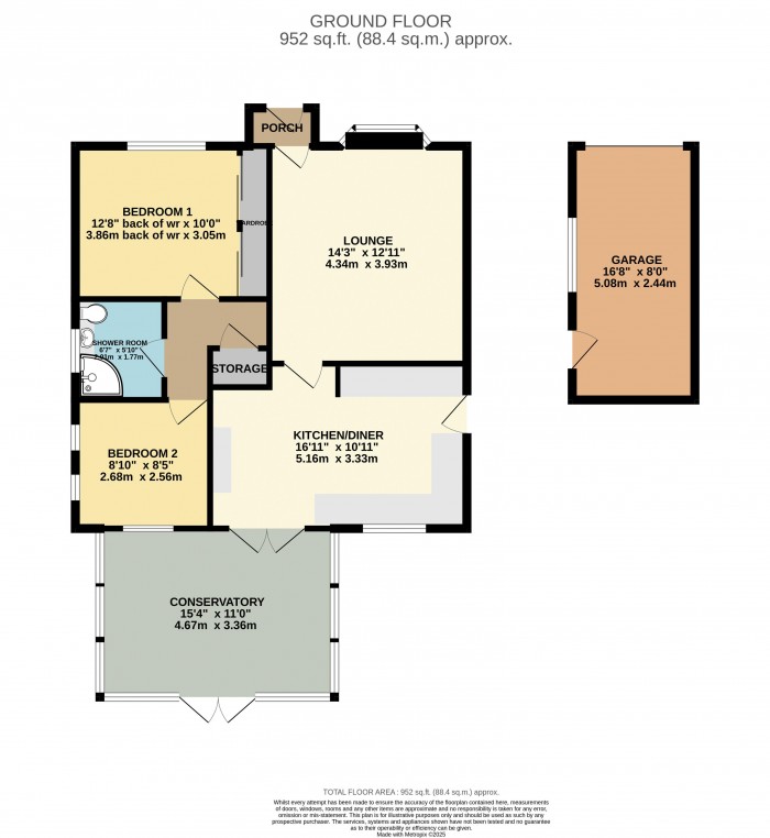 Floorplan for Tudor Road, Doddington Park, Lincoln