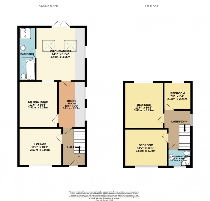 Floorplan for Northfield Road, Messingham