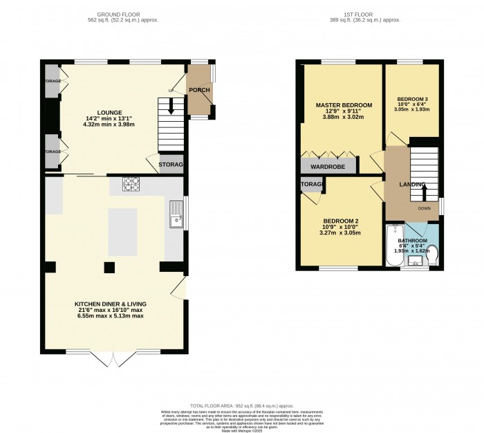 Floorplan for Broadway, North Hykeham, Lincoln