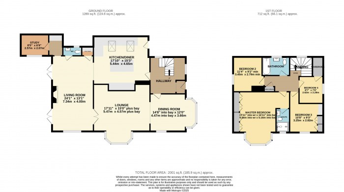 Floorplan for Broadway Close, Uphill, Lincoln