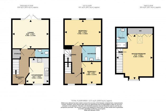 Floorplan for Taylor Close, Branston, Lincoln
