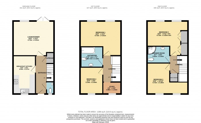 Floorplan for Hambleton Avenue, North Hykeham, Lincoln