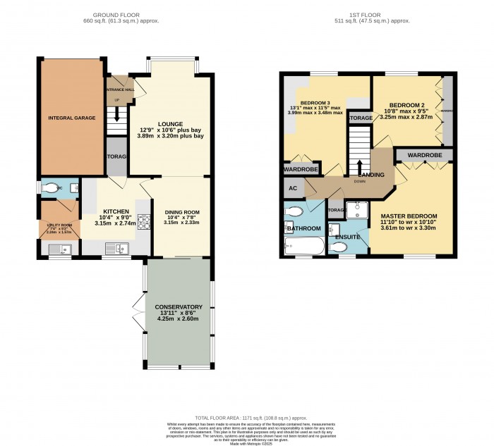 Floorplan for Heron Walk, North Hykeham, Lincoln