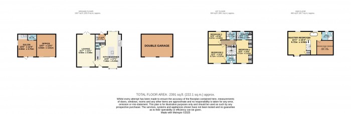 Floorplan for Augustus Close, North Hykeham, Lincoln