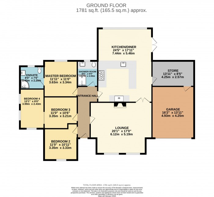 Floorplan for Royal Oak Lane, Aubourn, Lincoln
