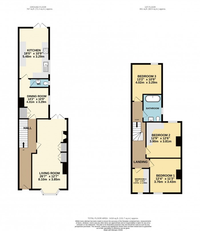 Floorplan for Carholme Road, Lincoln