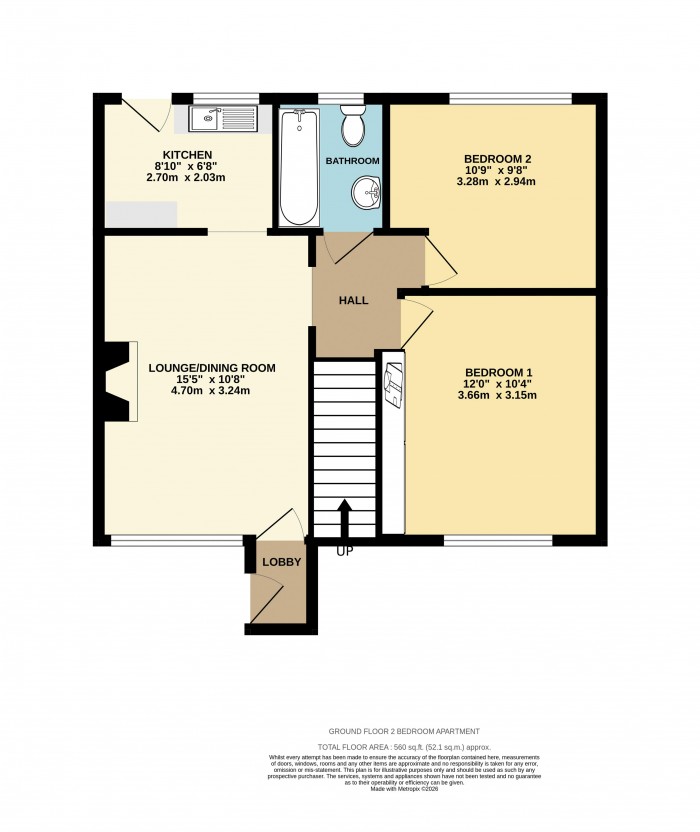 Floorplan for Kensington Road, Scunthorpe