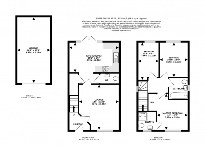 Floorplan for Kirk Road, Branton, Lincoln