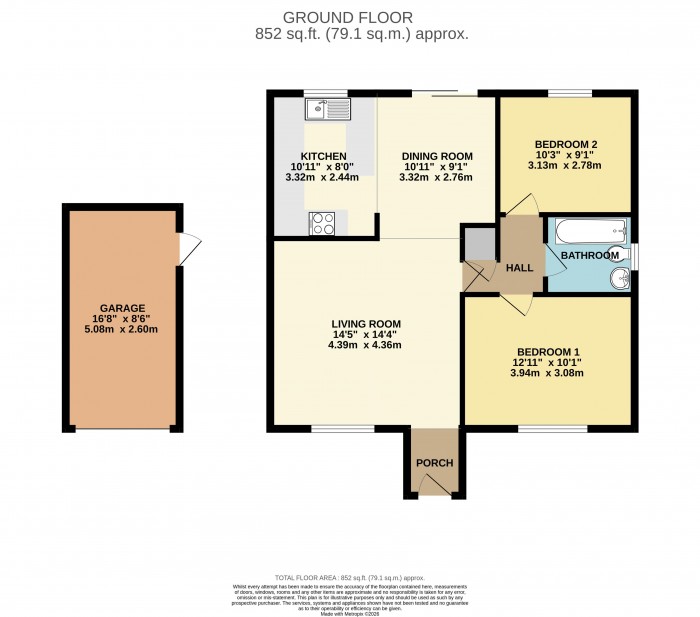 Floorplan for Chippendale Road, Lincoln