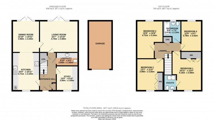 Floorplan for Field Avenue, Saxilby, Lincoln