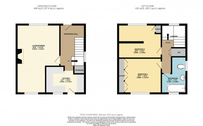 Floorplan for Bardney Close, Lincoln