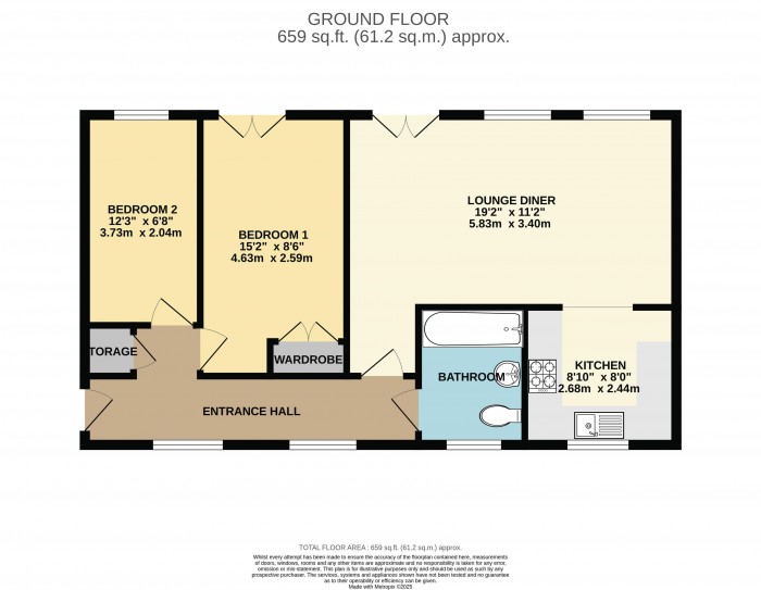 Floorplan for Muirfield Close, Lincoln