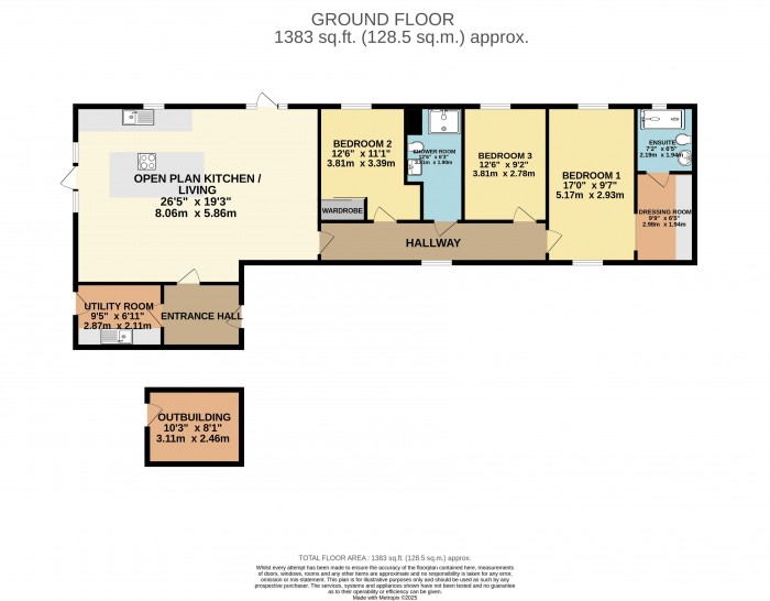 Floorplan for Corner Farm Close, Middle Rasen