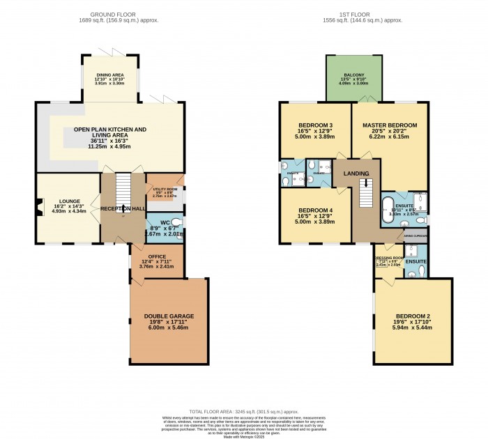 Floorplan for Abbey Road, Bardney, Lincoln