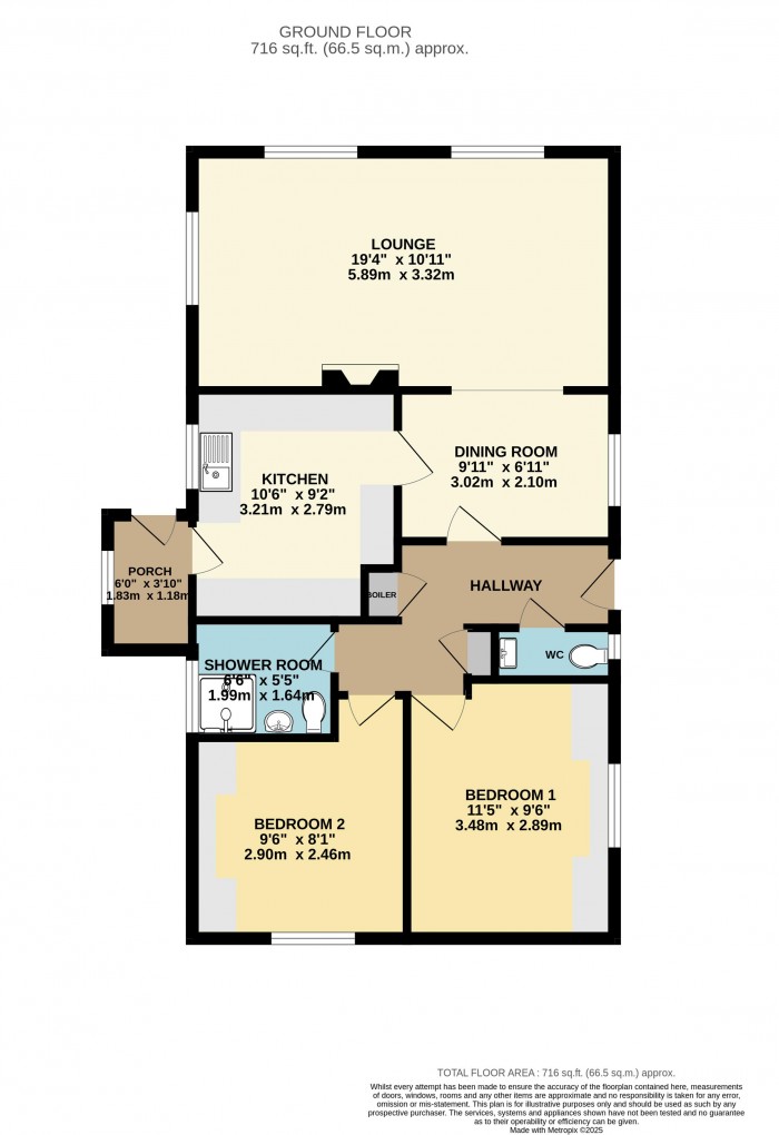 Floorplan for Stonecliffe Park, Prebend Lane, Welton, Lincoln