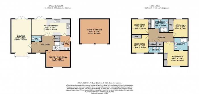Floorplan for David Todd Way, Bardney, Lincoln