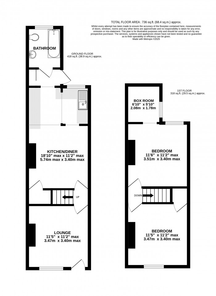 Floorplan for Cross Street, Lincoln