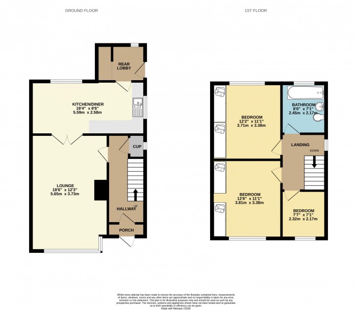 Floorplan for Low Leys Road, Bottesford