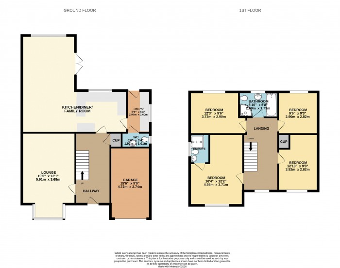 Floorplan for Appleleaf Lane, Barton-Upon-Humber