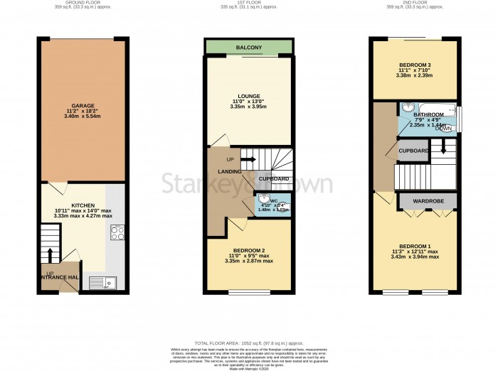 Floorplan for Friars Lane, Lincoln