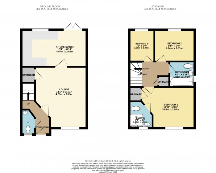 Floorplan for Ferrous Way, North Hykeham, Lincoln
