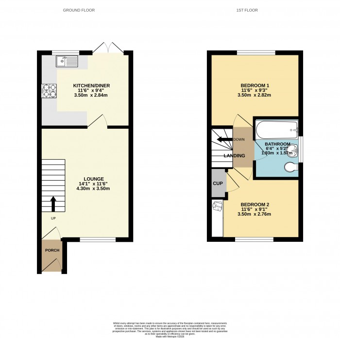 Floorplan for Weeping Elm Way, Scunthorpe