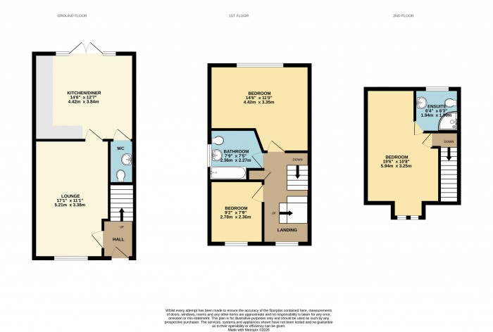 Floorplan for Appledore Crescent, Scunthorpe