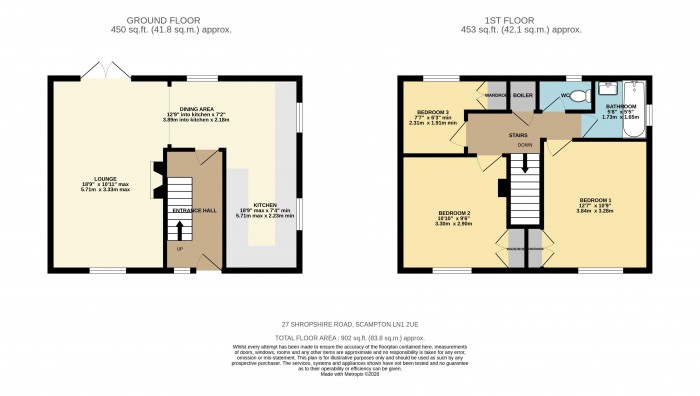 Floorplan for Shropshire Road, Scampton, Lincoln