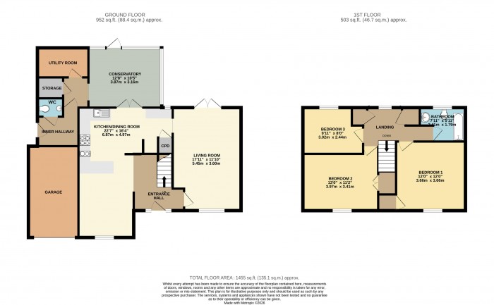Floorplan for Burton Road, Uphill, Lincoln