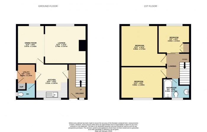 Floorplan for Blake Avenue, Scunthorpe