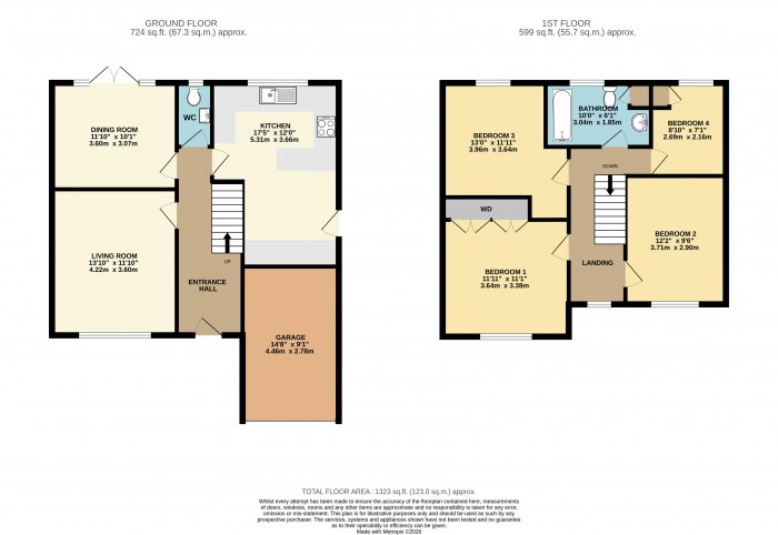 Floorplan for Wyatt Close, Martin, Lincoln