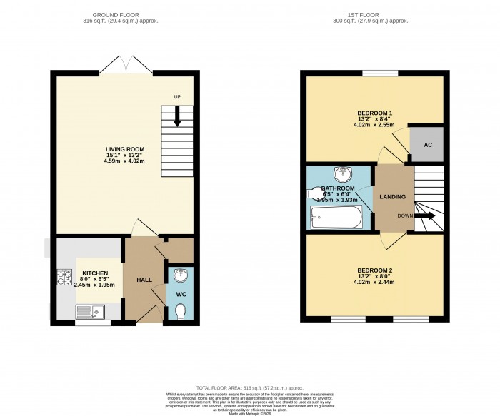 Floorplan for Watling Close, Bracebridge Heath, Lincoln