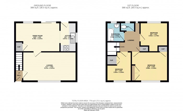 Floorplan for Queens Crescent, Keadby