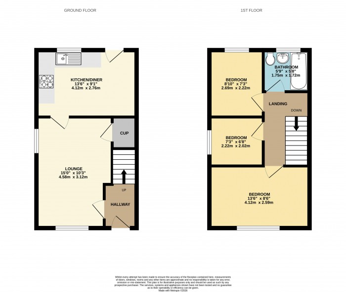 Floorplan for Westburn Way, Scunthorpe