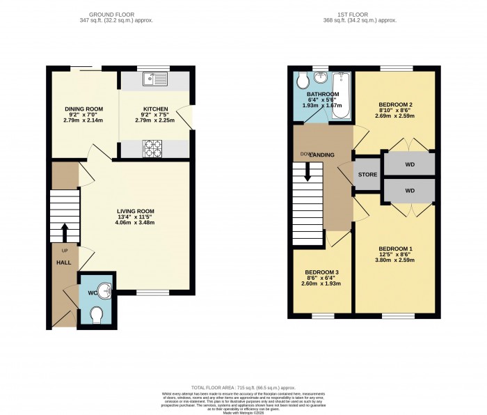 Floorplan for Foxglove Road, Market Rasen