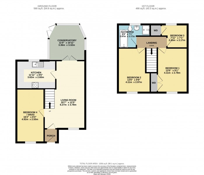 Floorplan for Hawthorn Drive, Sleaford