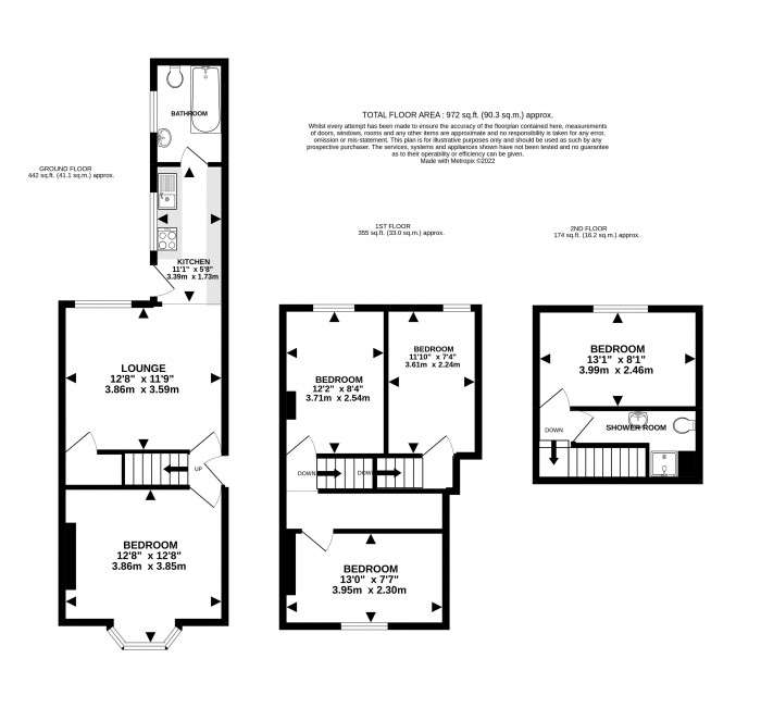 Floorplan for Carholme Road, Lincoln