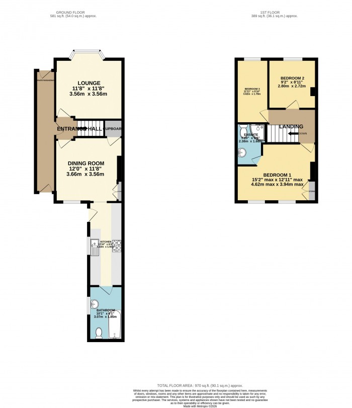 Floorplan for Gresham Street, Lincoln