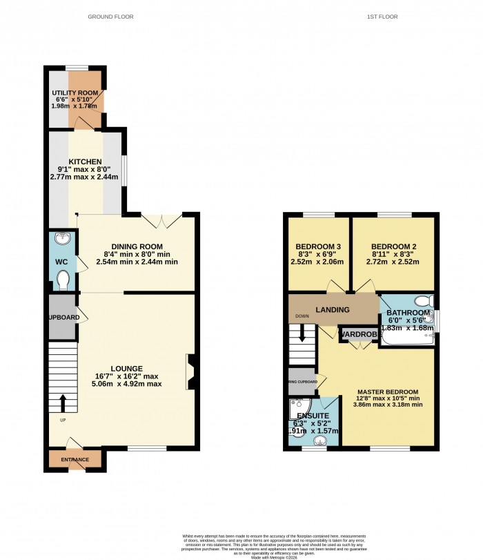 Floorplan for Carram Close, St. George's Park, Lincoln