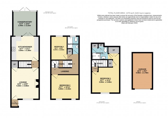 Floorplan for Davey Close, Sturton By Stow, Lincoln