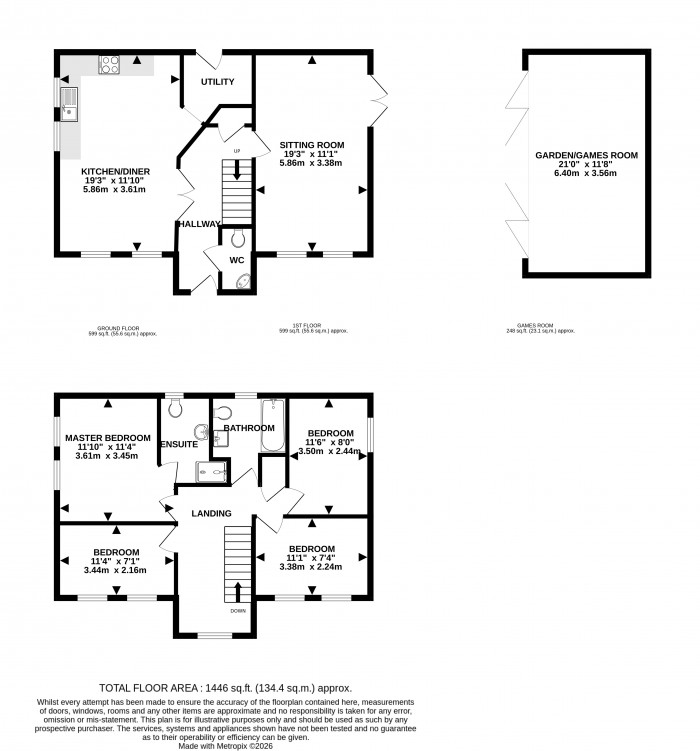 Floorplan for Grandfield Way, North Hykeham, Lincoln