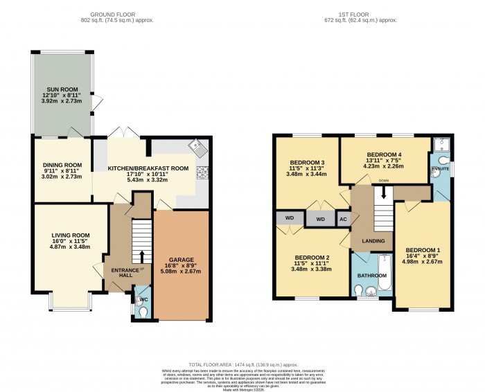 Floorplan for Saxon Way, Ingham, Lincoln