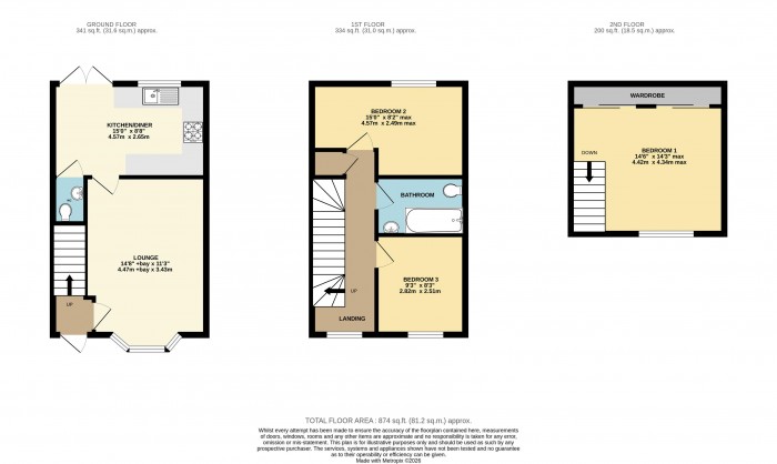Floorplan for Lincoln Road, Wragby