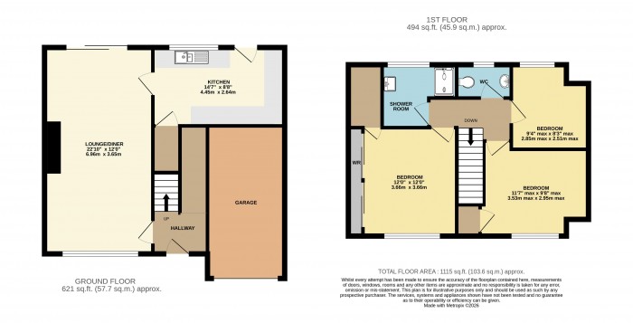 Floorplan for North Street, Winterton