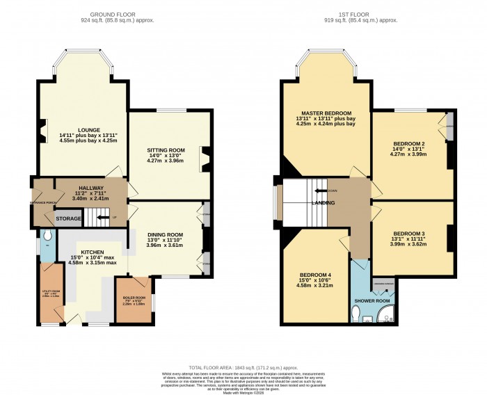 Floorplan for Queensway, Lincoln