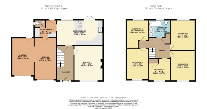 Floorplan for Oakfield, Saxilby, Lincoln