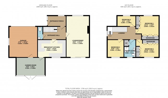 Floorplan for Rudgard Avenue, Cherry Willingham, Lincoln