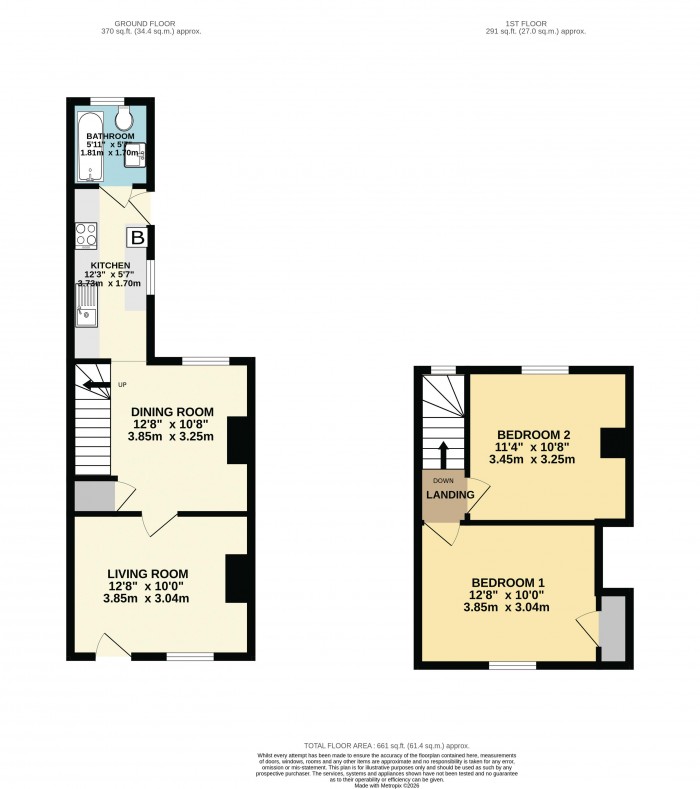 Floorplan for Victoria Street, West Parade, Lincoln